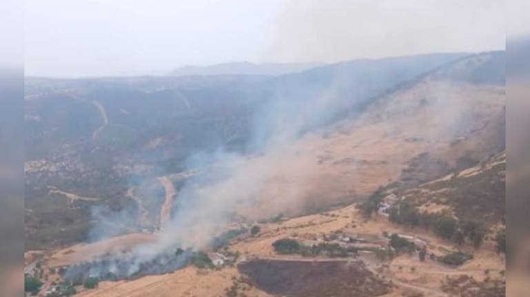 <i>Incendio en el paraje El Guindo de La Carolina. / Plan Infoca. </i>