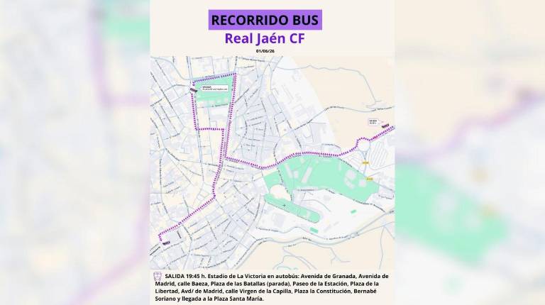 <i>Recorrido oficial del Real Jaén.</i>