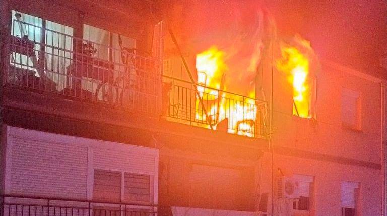 <i>Incendio de la vivienda.</i>