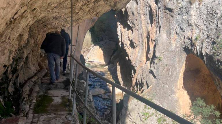 <i>Foto actuales pasarelas Mingo sobre las que se trabaja en nueva fase proyecto Cañones. / Ayuntamiento de Jaén. </i>