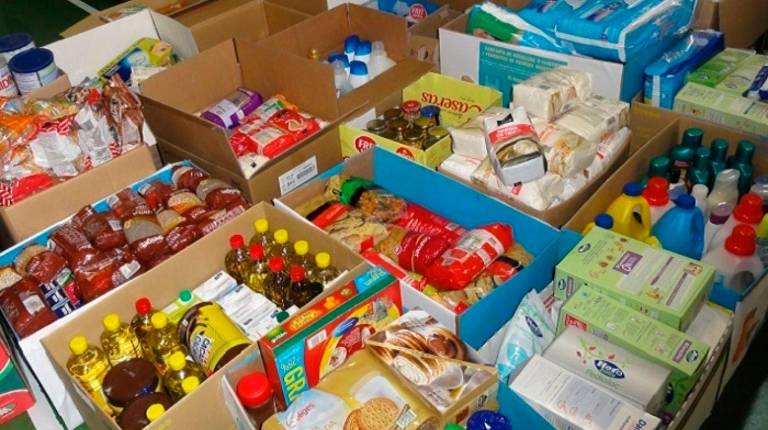 <i>Imagen de archivo de una recogida de alimentos. / Europa Press.</i>