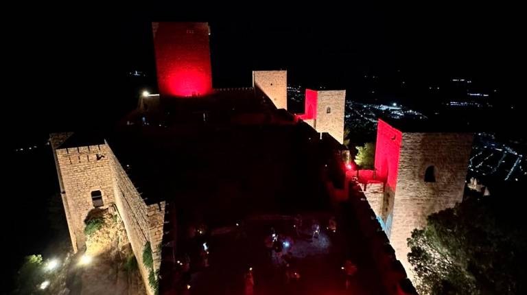 <i>Vista aérea del Castillo de Santa Catalina. / Ayuntamiento de Jaén. </i>