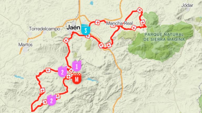 <i>Recorrido por la provincia de Jaén de La Vuelta Ciclista a España 2026. / La Vuelta. </i>