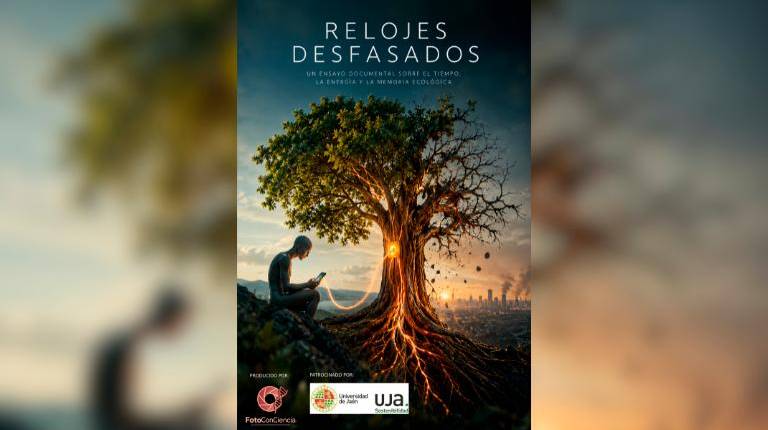 <i>Cartel del documental “Relojes desfasados”. / Universidad de Jaén. </i>