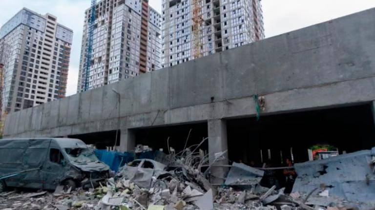 <i>Imagen de archivo de un ataque ruso sobre Kiev. / Europa Press.</i>