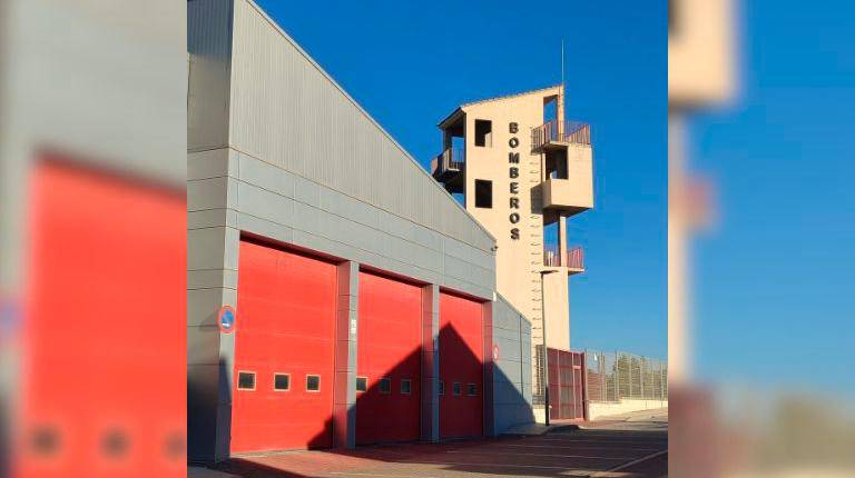 <i>Fachada del parque de bomberos de la Sierra de Cazorla. / Grupo Popular de Diputación de Jaén</i>