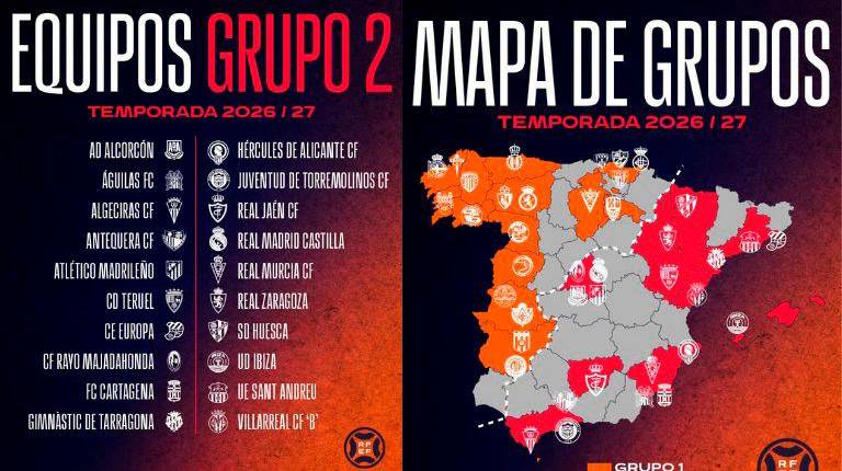 <i>Composición del grupo 2 en el que jugará el Real Jaén.</i>
