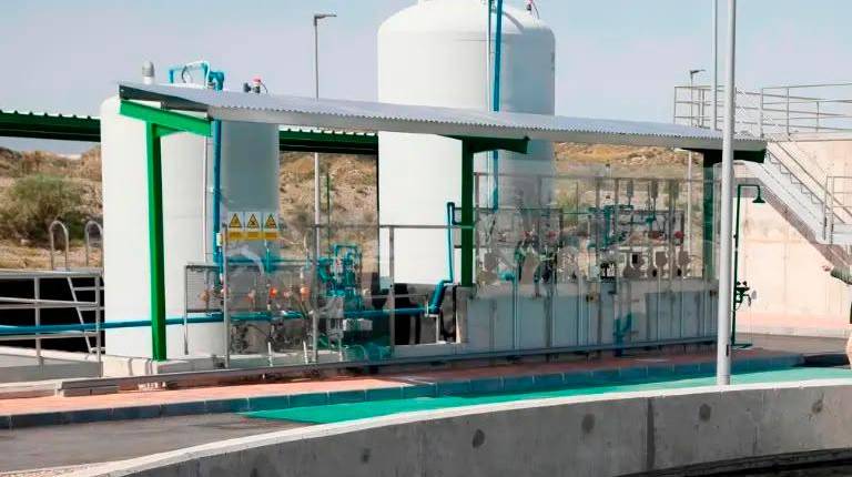 <i>Imagen de una Estación Depuradora de Aguas Residuales (EDAR). / Junta de Andalucía.</i>