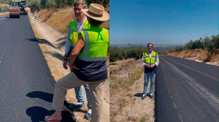 <i>Miguel Contreras visita las obras. / Junta de Andalucía.</i>