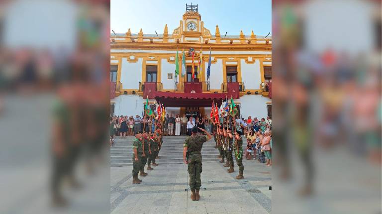 <i>Recibimiento de los soldados. / Ayuntamiento de Bailén. </i>