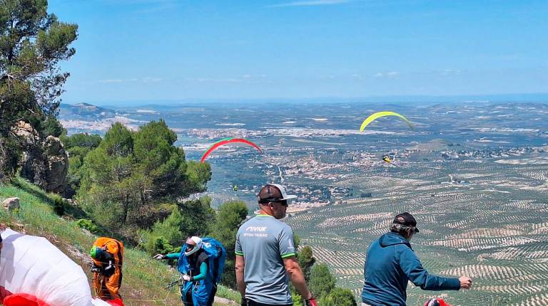 <i>Participantes en el paraje Siete Pilillas.</i>