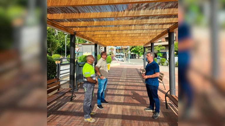<i>Arreglo de la pérgola de la Plaza de los Perfumes. / Ayuntamiento de Jaén. </i>
