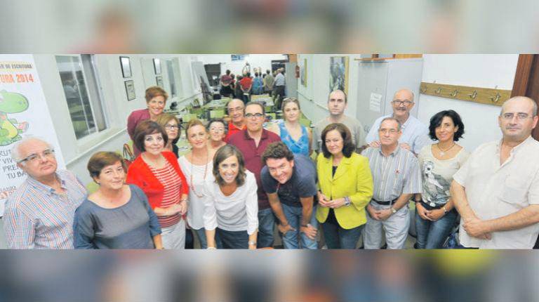 <i>Participantes del Aula de lectura de Torredonjimeno en una imagen de archivo. / Archivo histórico Diario JAÉN. </i>