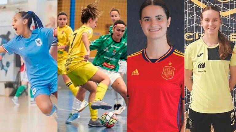 <i>De izquierda a derecha: Elodie Soullard, Lauriya, Andrea Blázquez y Alma Cerezuela. </i>