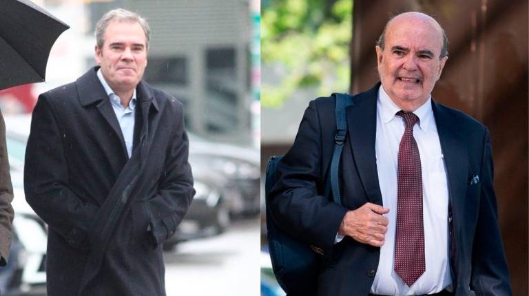 <i>Javier Pérez Dolset y Gaspar Zarrías. / Europa Press.</i>