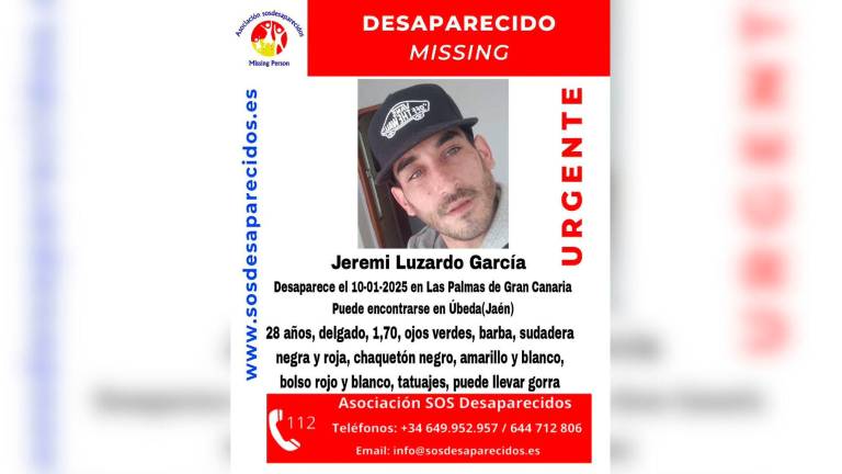 El cuerpo hallado en Úbeda es el de Jeremi Luzardo