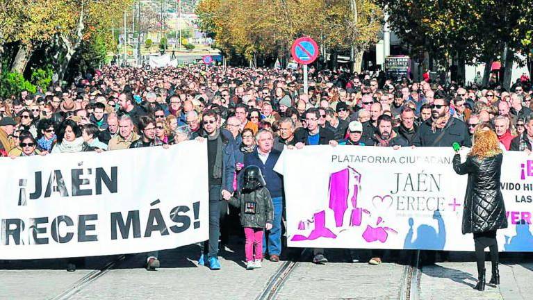 “Jaén Merece Más” convoca una manifestación en coches para el 14 de febrero