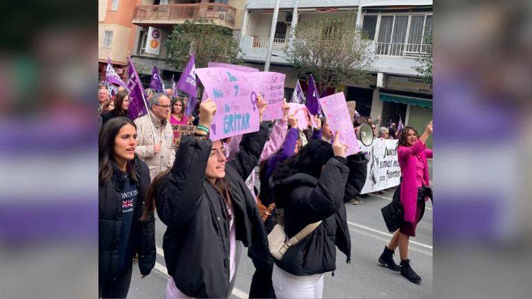 Así ha sido la manifestación del Día Internacional de la Mujer en Jaén