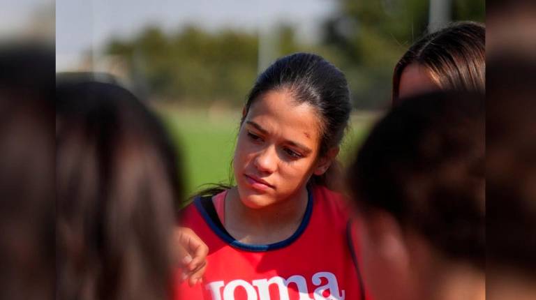 <i>La jugadora Laura Jiménez.</i>