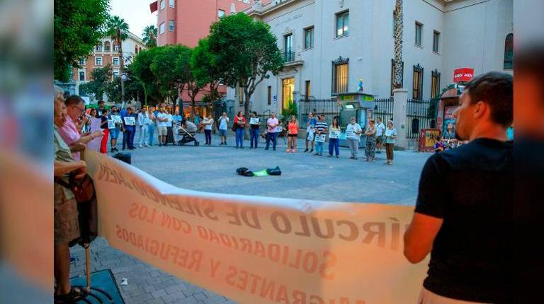 <i>Concentración del Círculo de Silencio de Jaén. </i>