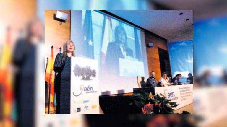 <i>Imagen del desarrollo de Jaén Diversifica en el Centro de Convenciones del Recinto Provincial de Ferias y Congresos. / Archivo. / Diario JAÉN.</i>