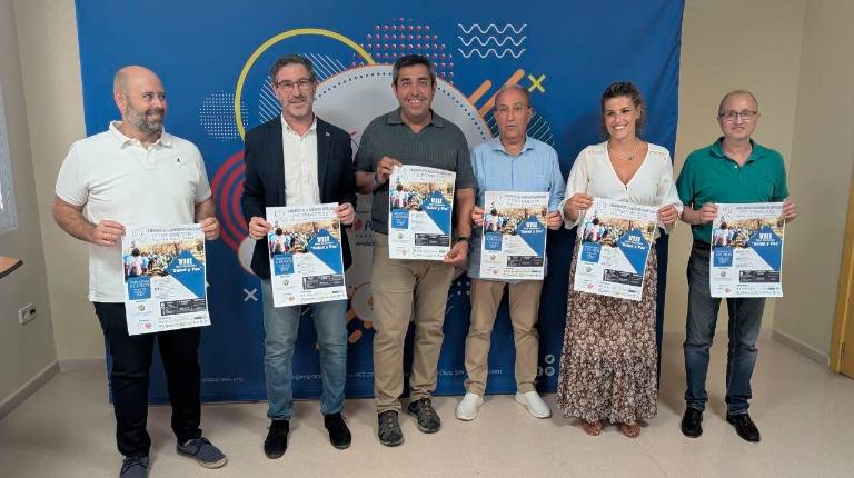 <i>De izquierda a derecha: Sergio López, Miguel Contreras, Antonio Revueltas, Antonio Hervás, Beatriz López y Blas Buendía. / Isabel De La Paz / Diario JAÉN. </i>