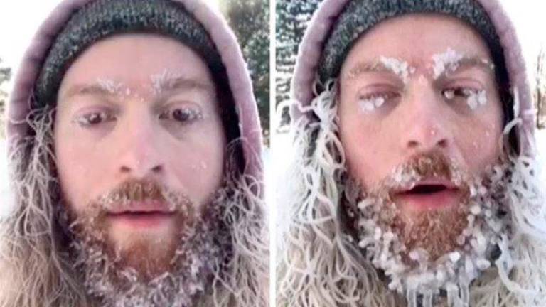 Experimento: ¿Cuánto tarda la barba en congelarse a temperaturas bajo cero?