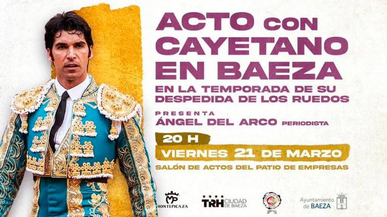 Cayetano Rivera se reúne con los aficionados al toreo en Baeza
