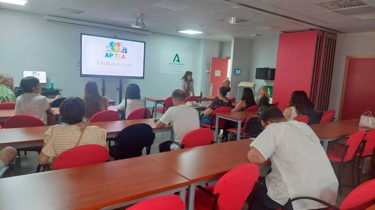 <i>Encuentro sobre el Proyecto AP-TEA para usuarios con trastorno autista. / Junta de Andalucía. </i>