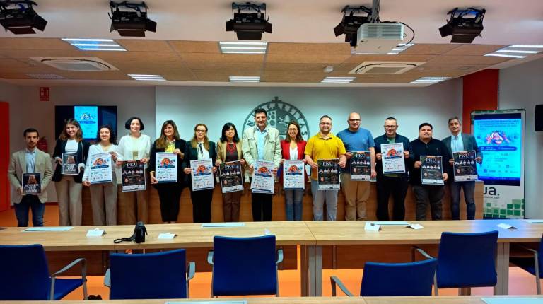 <i>Presentación de las V Jornadas de Enfermedades Raras Más Visibles y las II Jornadas Internacionales de Cribado Neonatal. / Ayuntamiento de Jaén.</i>