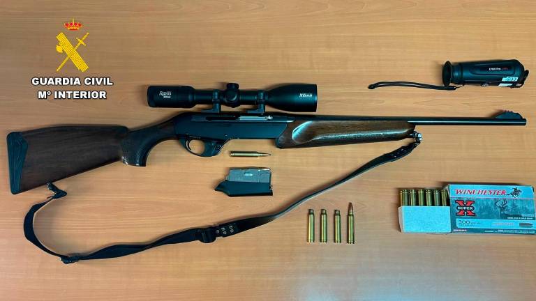 Rifle intervenido. / Guardia Civil.