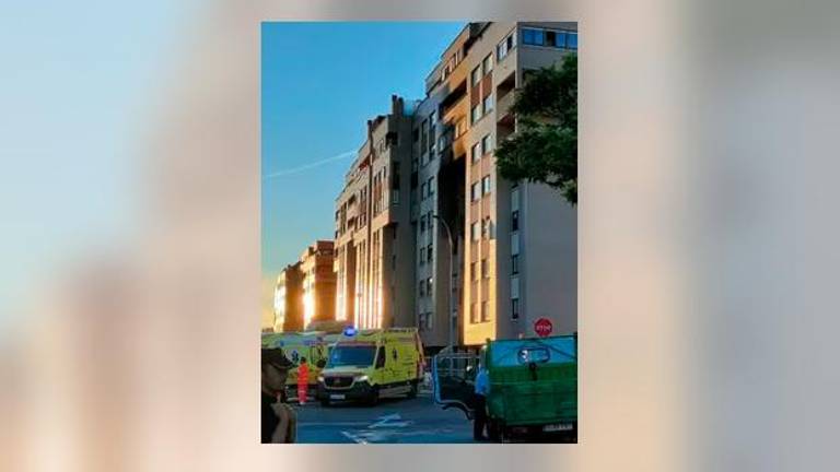 Ocho hospitalizados por la explosión en un edificio en Valladolid