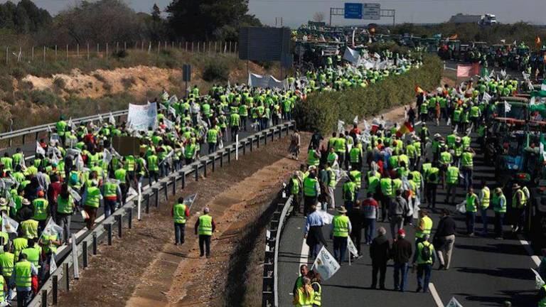 Las organizaciones agrarias califican de día histórico la manifestación en Sevilla