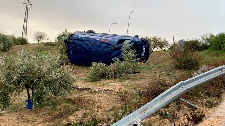 Susto en el acceso a Torredelcampo