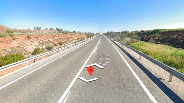 <i>El accidente ha ocurrido en el kilómetro 1 de la A-312.</i>