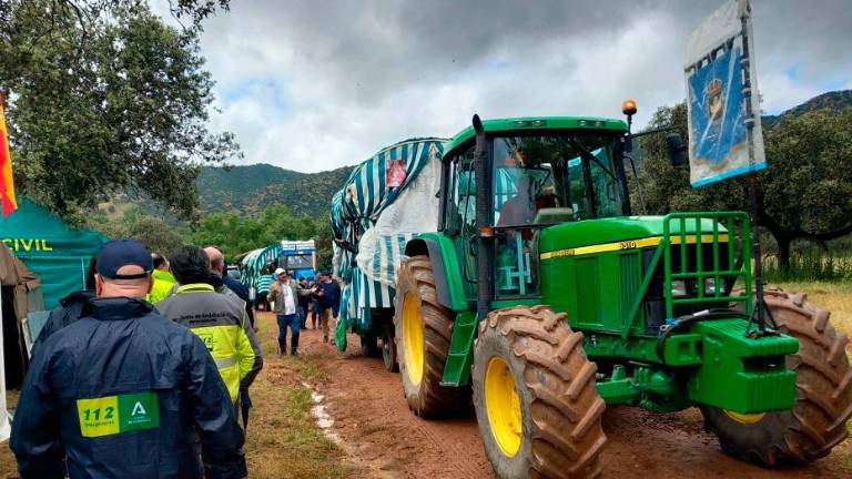 Una mujer se pone de parto en el Cerro del Cabezo