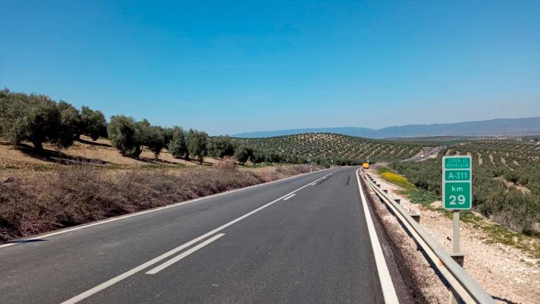 Las obras de la A-311, al 83% de ejecución