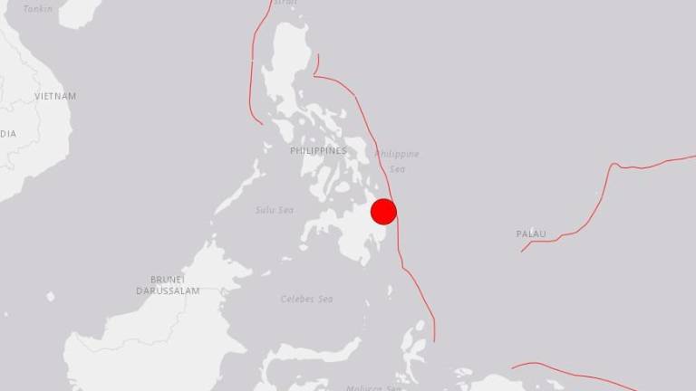 Seísmo de magnitud 7,6 en Filipinas. / USGS / Europa Press.