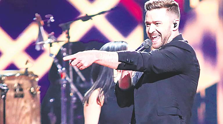 <span class=mln_uppercase_mln>MÚSICA. </span><i>Justin Timberlake en su actuación en Eurovisión en 2016.</i>