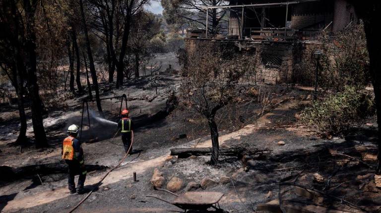<i>Uno de los incendios declarados en la Comunidad de Madrid. / 112 Comunidad de Madrid. </i>