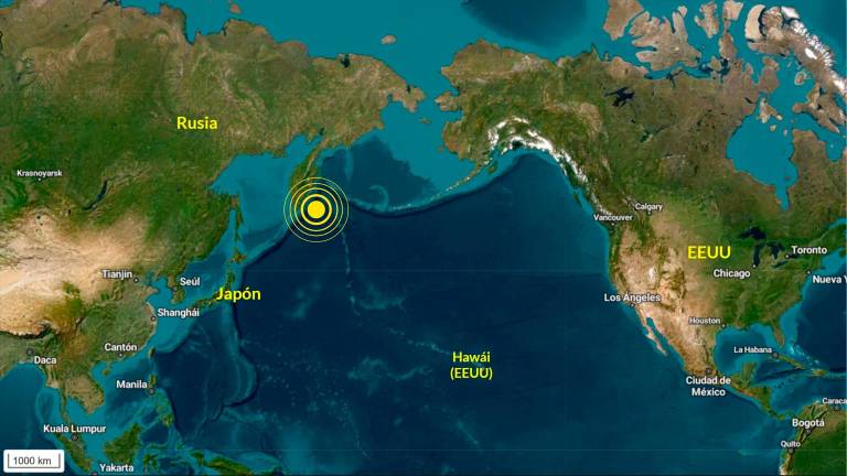 Un terremoto al este de Rusia provoca alertas de tsunami en el Pacífico