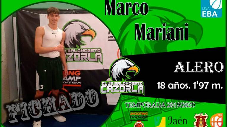 El alero canario Marco Mariani, al CB Cazorla