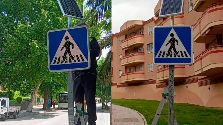 Instaladas nuevas señales luminosas para indicar pasos de peatones en la capital