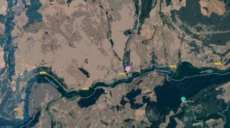 <i>Ubicación del paraje Cortijo Rompecalzas|Google Maps.</i>