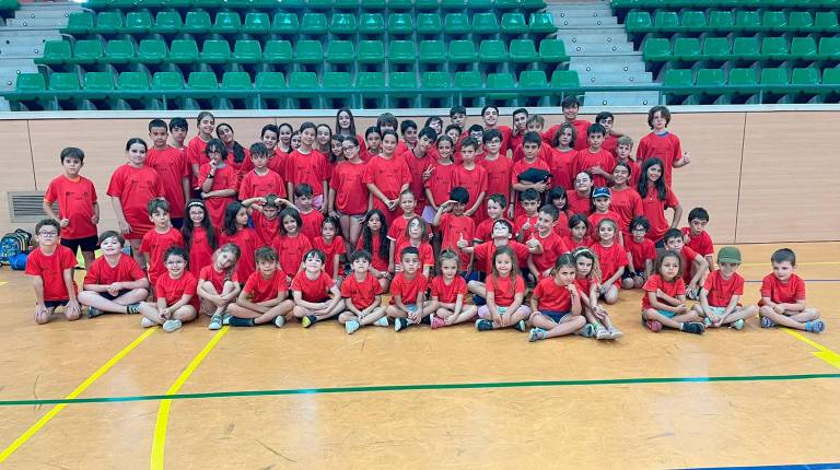 <i>Niños participantes en las Escuelas Deportivas de Verano de la UJA.</i>