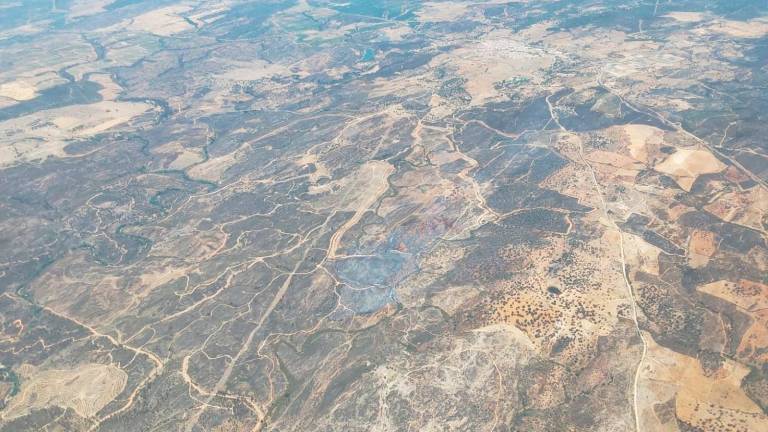 El Infoca da por controlado el incendio en Calañas