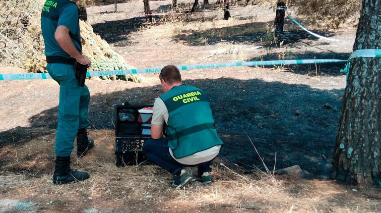 <i>Intervención de la Guardia Civil en la zona.</i>