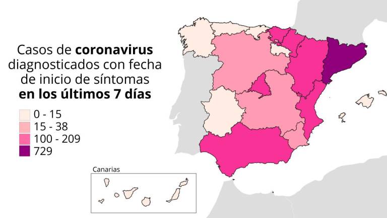Mapa de rebrotes: Navarra se une a Cataluña y Aragón como zonas de mayor crecimiento del virus