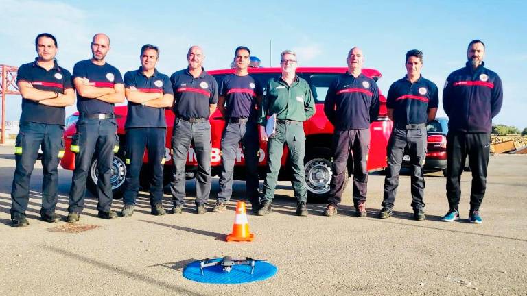 Primera promoción de bomberos de Jaén pilotos de aeronaves no tripuladas
