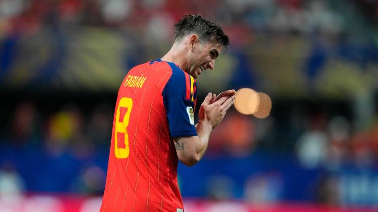 <i>Fabián Ruiz en el partido contra Cabo Verde. / Europa Press. </i>